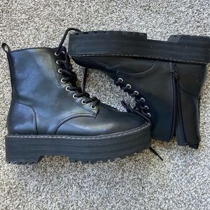 Platform Combat Boot